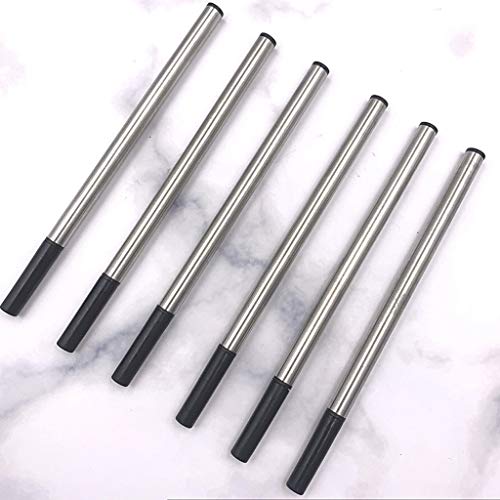 AODFDSJH 10pc Wholesale Imported Ink Pen Refills Black Metal Refill 0.5mm Orbs Gel Writing Calligraphy Water