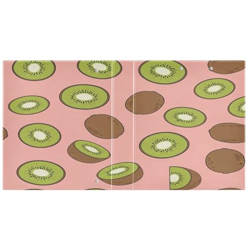 Xpdkjwd Singular Fruit Element Diagram 3 Ring Binder Can Hold 200 Letter Size Binders, Suitable for Home, Office, Dormitory, 2Pcs