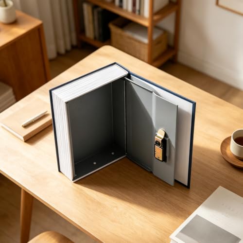 Diversion Book Safe Storage Box with Combination Lock – Large Capacity