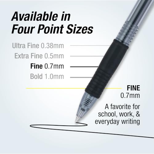 PILOT G2 Premium Gel Pens, Bold Point 1.0mm, Black/Blue Ink, 144-Pack