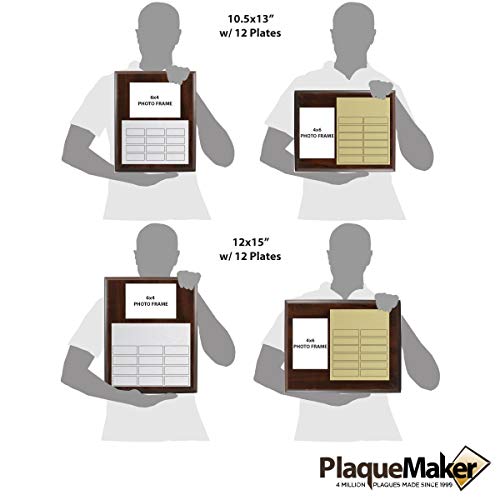 Perpetual Plaques - Great for Employee of The Month, Sponsered and Donated by Plaques and Sporting Awards. Order All Small Plates Now, or One at a Time Later (10.5 x 13 Photo)