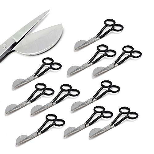 G.S 10× Duckbill Black Scissors 6" Stainless Steel Carpet Nipping Repair Knife