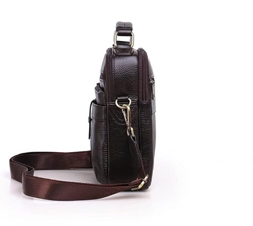 XIXIDIAN Messenger Bag for Men, Waterproof Laptop Briefcase Bag, Large Satchel Shoulder Bag Multi-Functional Bag (Color : Black, Size : 24.5 * 21 * 7CM)