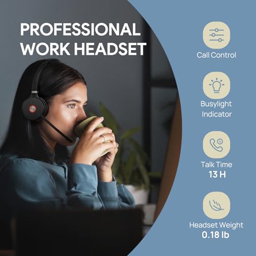 Yealink WH62 Mono Wireless DECT Headset with Microphone for Deskphone PC