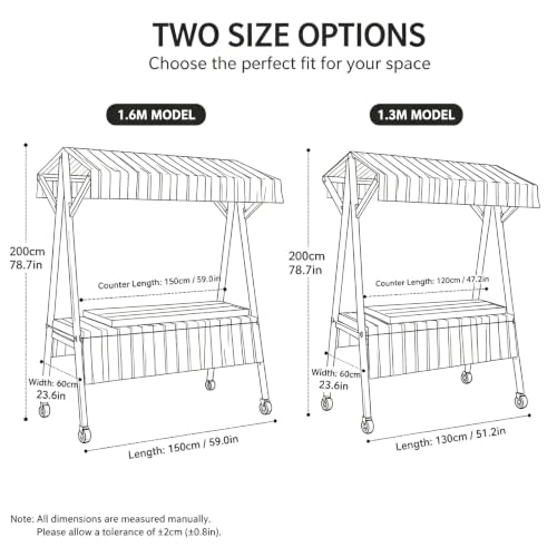 Mobile Outdoor Vendor Booth, Foldable Market Stand with Lockable Wheels & Canopy for Pop-Up Retail and Events(Purple,160cm/63in)