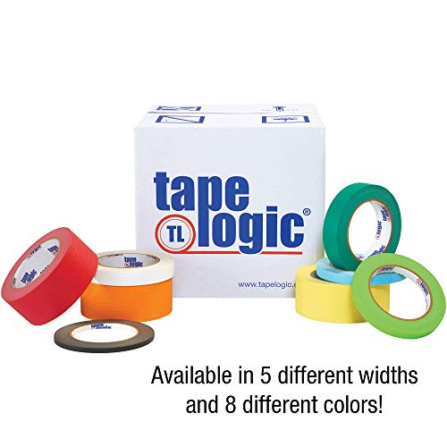 Aviditi Tape Logic 1 Inch x 60 Yards, General Purpose Colored Masking Tape, Black (Pack of 12) - Great for Home, Office, Arts, Crafts, DIY, Labeling and Coding