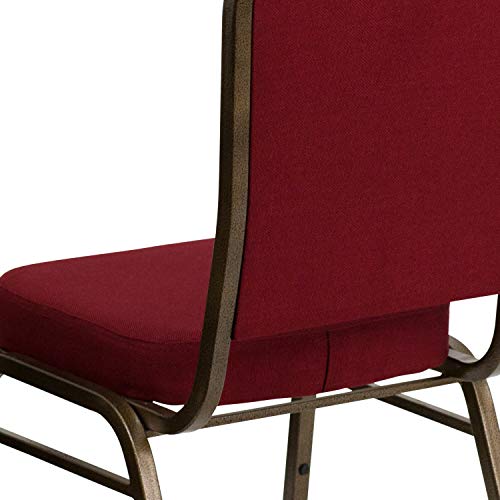 Flash Furniture Hercules Crown Back Stackable Banquet Chair, Burgundy