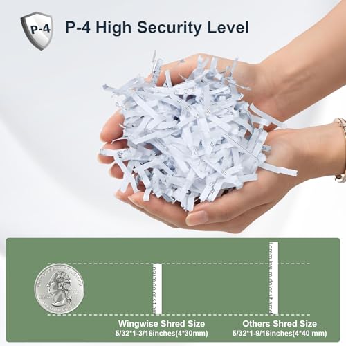 Wingwise 60 Sheets Auto Feed Paper Shredder for Home Office