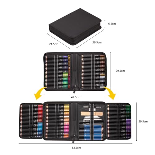SIDUFHAOPKLL 145 Pieces Colored Pencils Set Art Painting