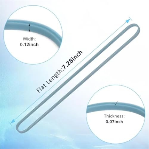 Silicone Rubber Bands Large Rubber Bands 120 Pcs 7x1/8 Ihes Assorted Colors Office Supplies