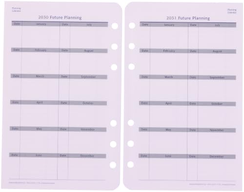 Franklin Planner 86935 Universal Weekly Refill, 12 Month Edition, Starts January 2027, Compact