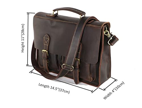 CARUTU Laptop Computer Case Business Travel Work Messenger Cross Body Shoulder Bags
