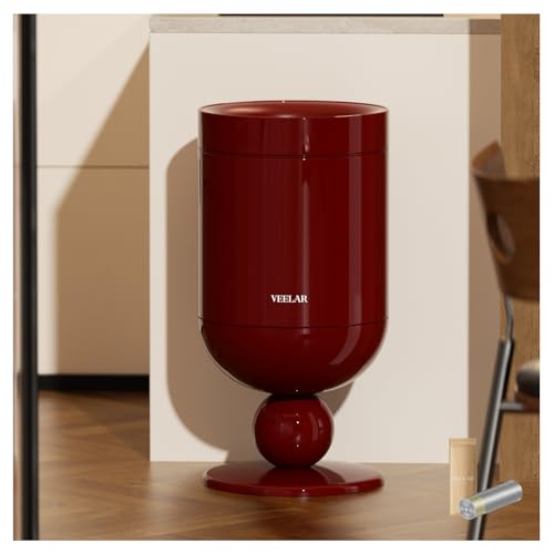 VEELAR 5.3 Gallon / 20L Bathroom Trash Can, Top Open Garbage Can