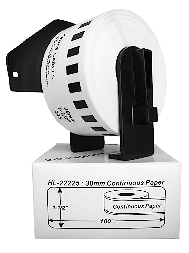 HouseLabels Compatible with Brother DK-2225, 1-1/2" x 100'