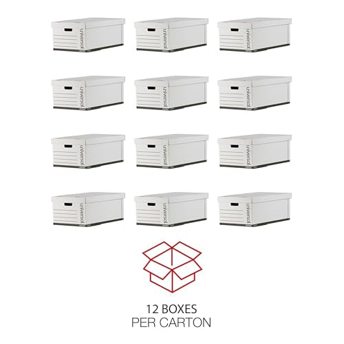 Universal One Lift-Off Lid File Storage Box, Legal, Fiberboard, White, 12/Carton (95221)