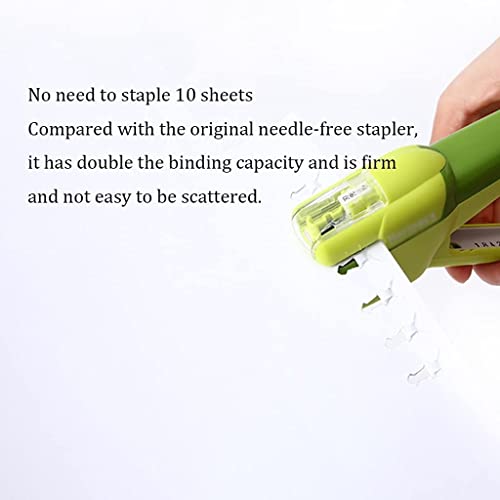 Nailless Desk Staplers with Handle Staplers Stapler 10 Sheets Desktop Staplers for Home Office Classroom