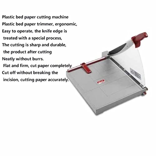 A4 A3 A6 Paper Cutter Paper Cutter Paper Cutter Photo Business Card Paper Cutter Automatic Clamp, Adjustable Guide Rail, Metal Base with Grid Lines, Guillotine Paper Cutter (Color : B)