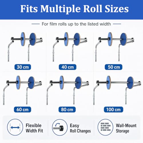 JLFTHYLL Bubble Foam Wrap Roll Dispenser,Galvanized Steel,Easy to Install