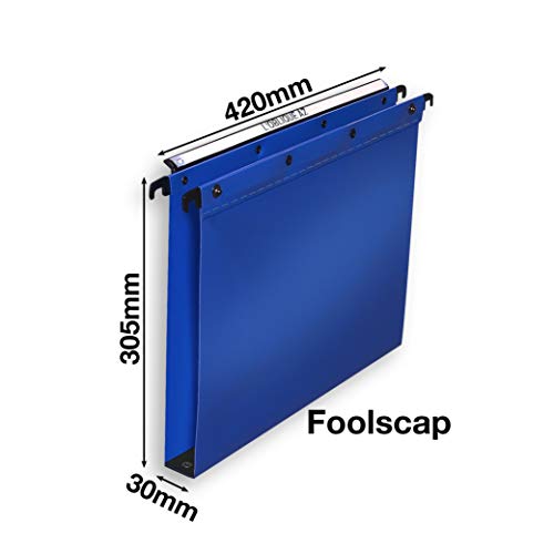 Elba L380232 Loblique Vertical Suspension File Foolscap Blue