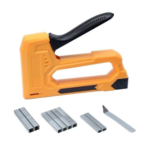 Professional Heavy Duty Stapler Nail Gun Light Duty Staple Gun for Woodworking Manual Nail Gun with 1600pcs Staples