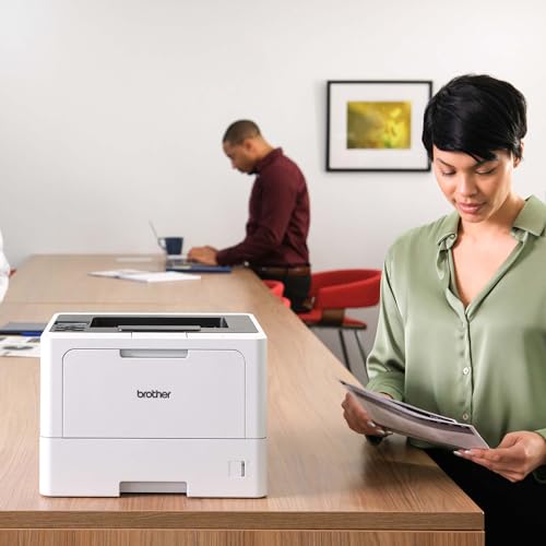 Brother HL-L5210DN Business Monochrome Laser Printer with Duplex Printing, Versatile Paper Handling, Mobile Printing, and Gigabit Ethernet Networking, Works with Alexa