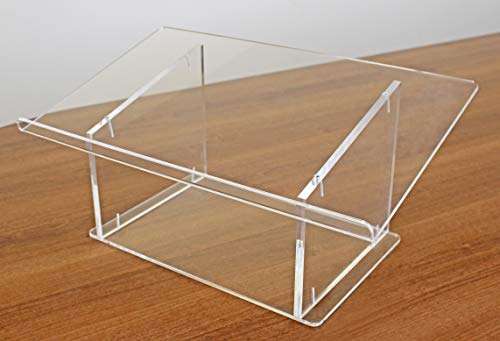 Clear Acrylic Tabletop Podium/Lectern (23-1/2"W x 10-1/2"H x 14-1/4"D)