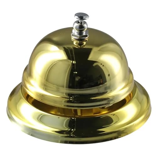 Gold Bell Ringer Set for Hotel Restaurant Office Service Call Bell