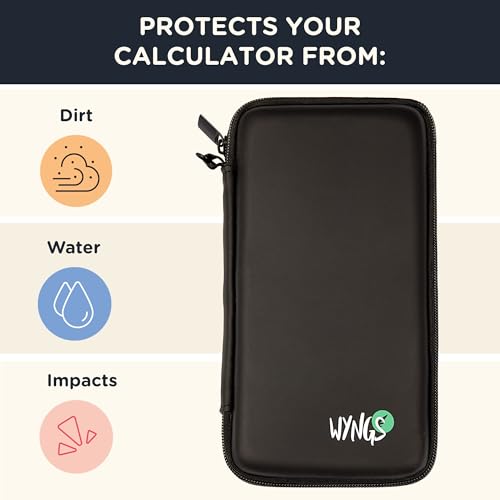 HP Prime G2 Graphing Calculator Including WYNGS Custom-fit Protective case Black