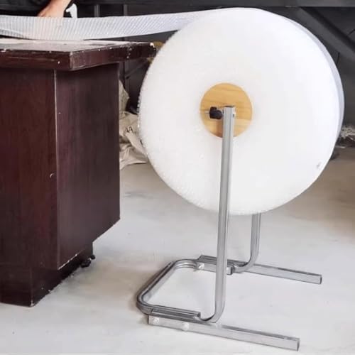 Bubble Wrap Roll Dispenser, Floorstanding Wrapping Roll Stand with Multi Size Optional, Vertical Manual Wrapping Rolls Stand, Film Packing Station for Packing Moving Shipping (80cm/31.5in)