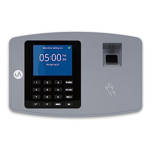uAttend BN6700 Biometric Time Clock System for Small Business with Cloud-Based Employee Timecards