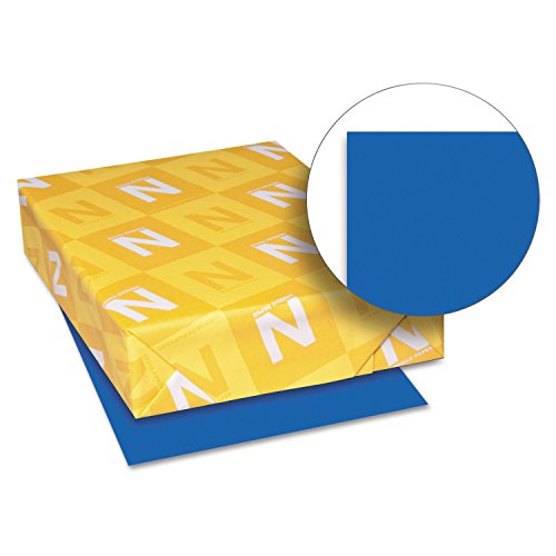 Neenah Paper 21911 Color Cardstock, 65lb, 8 1/2 x 11, Blast-Off Blue, 250 Sheets