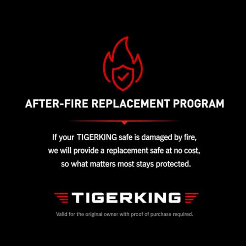 TIGERKING 3.47 Cu Ft Fireproof Safe for Home Office