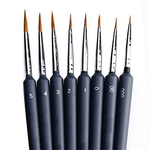 DUYHBAWRS Hair Art Fineline Pen Painting Brush Line for Artist Acrylic Oil Watercolor Gouache Drawing