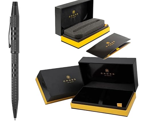 Cross Century II Pen, Midnight Black Sandblasted Shell, Contrasting Signature Triple Stripe, Midnight Black PVD Appointments
