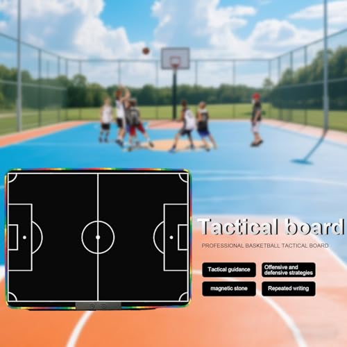 BELOWSYALER 28 Inch LCD Football Trainer Board Highlighting Encompassed Stand and Tap Erase Security for Strategic Planning Coaching Aid Training Tool
