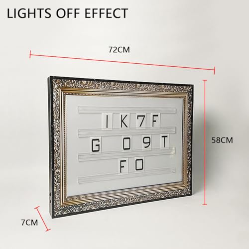 levigationlu Night Club Sign, Custom VIP Board LED Message Board, LED Letter Bottle Presenter, with Letters Numbers, for Wedding, Parties, Club VIP Service