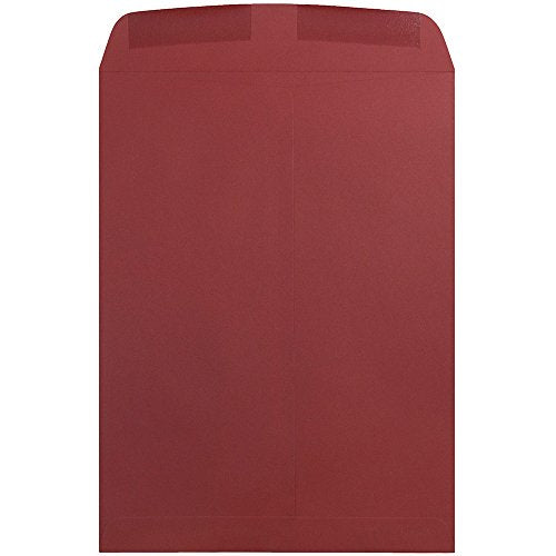 JAM PAPER 10 x 13 Open End Catalog Premium Envelopes - Dark Red - 100/Pack