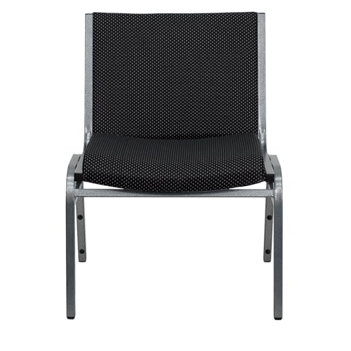 Flash Furniture Hercules Big & Tall Fabric Stack Chair, Black