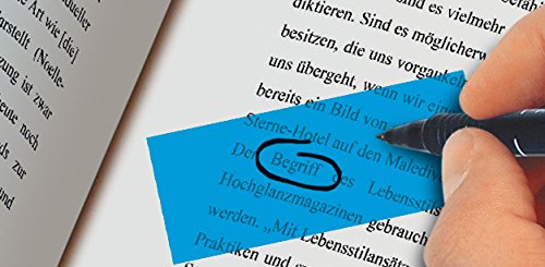 SIGEL HN614 Transparent Index Page Markers, 4 x 40 Strips, Blue/Pink/Yellow/Orange (Pack of 10)