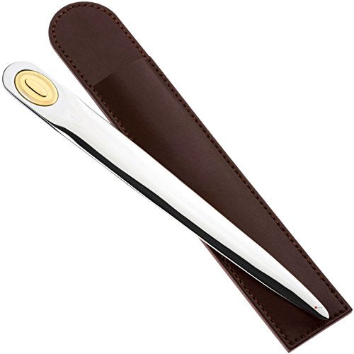 Stainless Steel Letter Opener with Gold Plate - Ladies Gents - Luxury Presentation Box