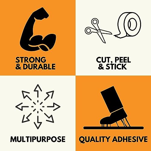 White Heavy Duty Duct Tape, 2 Inch x 60 Yards, 24 Pack, 9 Mil Thick, Strong & Flexible All-Weather Tape, Easy Tear by Hand