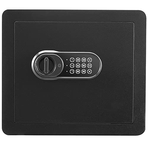 VEVOR Safe 1.2 Cubic Feet Steel Security Safe with Digital Keypad and 2 Keys, Cabinet Safe with Fire-proof Bag, Protect Cash, Gold, Jewelry, Documents for Home, Hotel, 15.8x11.8x13.8 inche