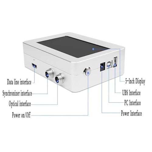 KUYBTU 12.7Mm/25.4Mm Industrial Inkjet Printers, Small Printer Inkjet Coder, Automatic Coding Machine Online Assembly Line Batch Date/Number Coding and Marking Machine,25.4Mm-25.4mm