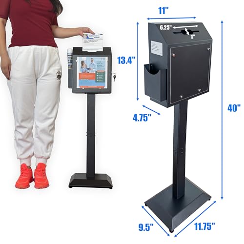 Plugsharge Floor Standing Suggestion & Offering Box with Locking Door
