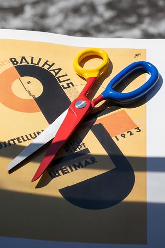 Craighill Chroma Scissors - 8.5” Heavy Duty Stainless Steel All Purpose Scissors for Office Supplies, Crafts & Home, Ultra Sharp, Comfort Grip Handles (Red)
