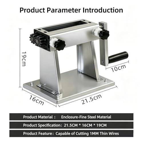 Crank Shredding Machine, Hand Crank Leaf Cutter, Manual Tobacco Leaf Shredder, 1mm Width, Hand Crank Strip-Cut, with 2 Table Clamps, for Home Use, Office, School