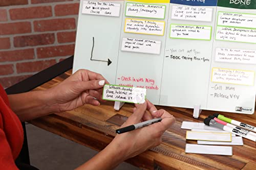 PMXBOARD Desktop Magnetic Kanban Board Kit | Project Management Board