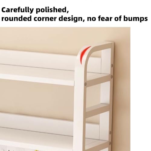 Laohucai Desk Organizer with Pegboard, Desk Hutch Shelf Dorm 2 Tier Countertop Desktop Bookshelf, Desktop Storage, White(21.6")