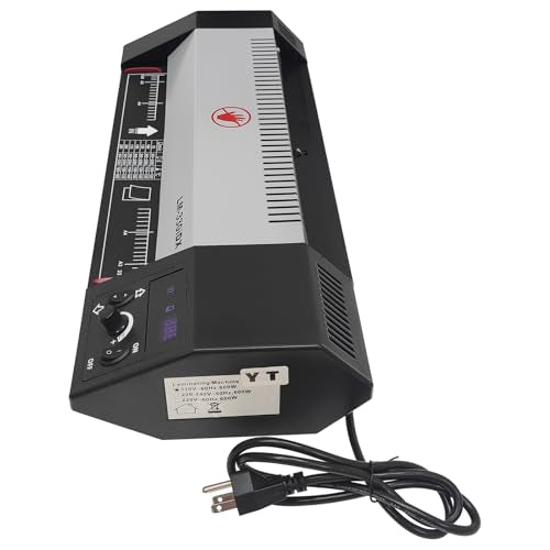 BEILOCKERY 110V 13" A3 Laminator Hot&Cold Laminating Machine, 4-Roller Laminator Machine with Cold Mounting Function, Digital Temperature Control