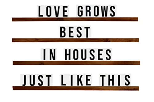 Elm Ave Collective Fully Changeable Letter Board | 5 Color Options & Sizes | Choose From 138 OR 276 Letters/Numbers | Make Different Quotes